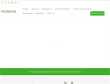 Tablet Screenshot of nicopure.com